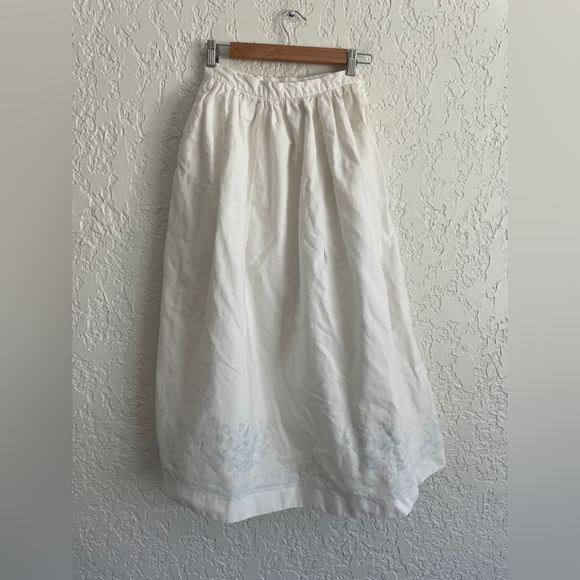 Ralph Lauren Dresses & Skirts - Ralph Lauren RARE Vintage 80s Pleated Cottagecore Prairie Skirt